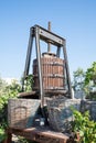 Old wine press on Santorini Royalty Free Stock Photo