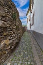 Old wine town of Kientzheim, fortress wall. Alsace. France Royalty Free Stock Photo