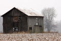 Old Winter Barn Royalty Free Stock Photo