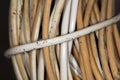 Old wire as a backdrop. close-up Royalty Free Stock Photo