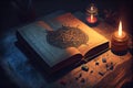 Witch Book of Shadows Occult and esoteric concept