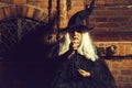 Old wizard with pendulum Royalty Free Stock Photo