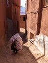 old woman in Abyaneh