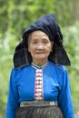 Old woman Asia in national costume, Laos