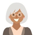 Old woman icon vector.Woman icon illustration