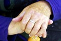 Old woman's hand Royalty Free Stock Photo