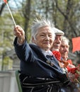Old woman veteran of WWII