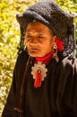 An old woman in Wa Ethnic Group Village