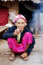 Old Woman White Karen Tribal Village, Mae Hong Son, Thailand