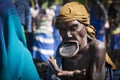 Old Women from the African tribe Mursi, Ethiopia Royalty Free Stock Photo