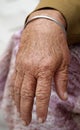 Old women hand Royalty Free Stock Photo