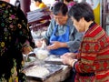 Old women making ravioli