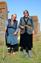 Old women portrait in Noraduz cemetery,