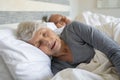 Senior couple sleeping Royalty Free Stock Photo