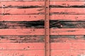 Old wood background. Old rotten red wood texture - Royalty Free Stock Photo