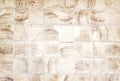 Old wood background , square brown block nature patterns texture Royalty Free Stock Photo