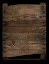 Old wood background. Weathered wood texture, with rusty nails, isolated