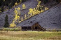 Fall colors and awesome old Barn. Royalty Free Stock Photo