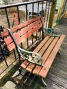 Old Wood Bench in Micanopy FL