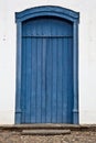 Old wood blue door Royalty Free Stock Photo