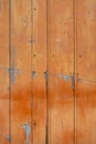 Old wood board painted orange Royalty Free Stock Photo