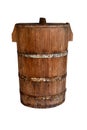 Old wood bucket Royalty Free Stock Photo