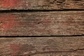 The old wood color is gliding off. Royalty Free Stock Photo