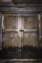 Old wood door for abstract wooden door background and texture Royalty Free Stock Photo