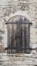 Old wood door details of architecture Royalty Free Stock Photo