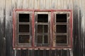 Old wood frame window Royalty Free Stock Photo