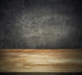 Old wood kitchen table Royalty Free Stock Photo