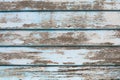 old wood pieces background texture surface and light blue color abrasions