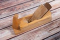 Old wood plane Royalty Free Stock Photo