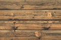 Old wood planks background. Brown wooden striped texture. Vintage wall surface, pattern. Weathered hardwood, antique fence, oak bo