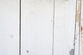 Old wood planks painted with white color. Royalty Free Stock Photo