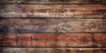 Old wood planks texture background, brown rough wooden wall, generative AI Royalty Free Stock Photo