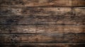 Old wood planks texture background, dark brown boards. Top view of rough wooden table, vintage surface with natural pattern. Theme Royalty Free Stock Photo