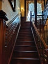 old wood stairway