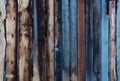 Old wood texture background, with faded blue painted