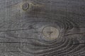 Old wood texture. A board made of old natural wood with knots, cracks and scuffs. Wood texture with knot close-up, blank Royalty Free Stock Photo