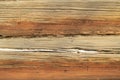 Old wood texture with natural crack patterns, brown background Royalty Free Stock Photo