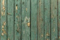 Old wood texture with peeling green paint Royalty Free Stock Photo