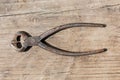 Old woodcarving tongs Royalty Free Stock Photo