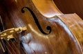 Old woodeen contrabass