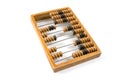 Old wooden abacus. Royalty Free Stock Photo