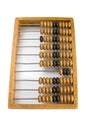 Old wooden abacus, front view. Royalty Free Stock Photo