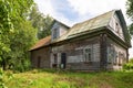 Old abandoned house on a hill Royalty Free Stock Photo