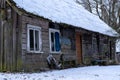 Old wooden abandoned house