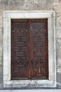 Old wooden arabic door