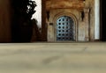 Old wooden arch door Royalty Free Stock Photo